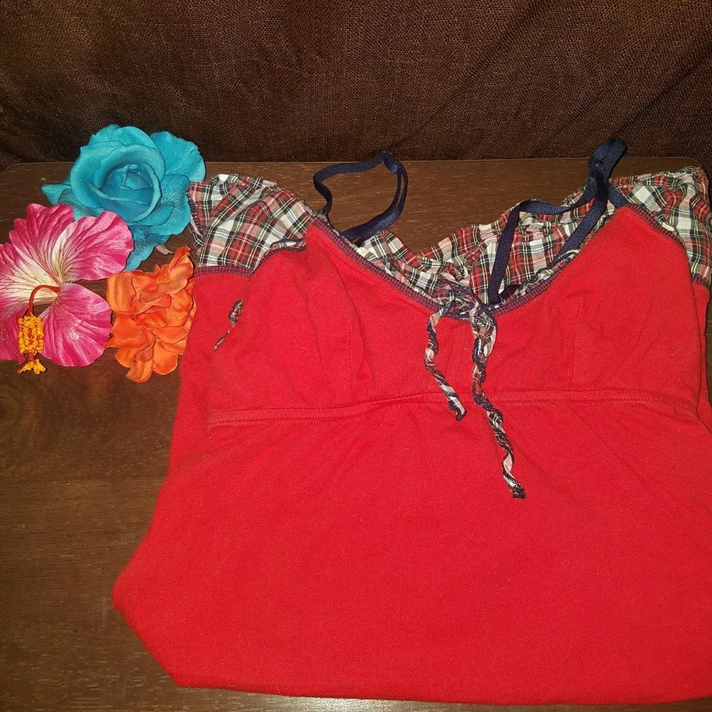 🌸Lei Plaid Night Gown